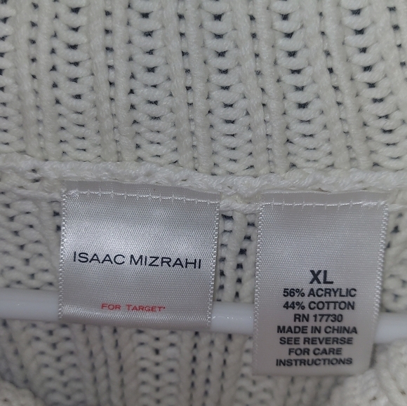 Isaac Mizrahi For Target Ivory Cable Knit Turtle Neck Sweater - Picture 3 of 3